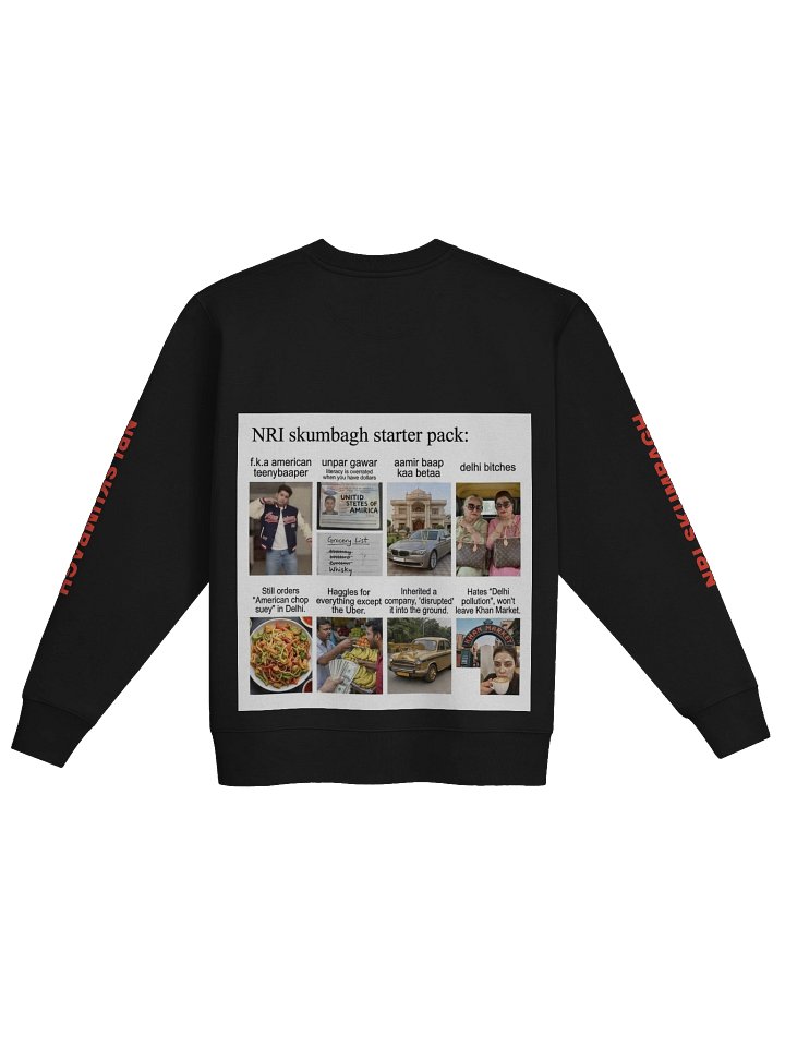 nri skumbagh crew neck hoodie product image (2)