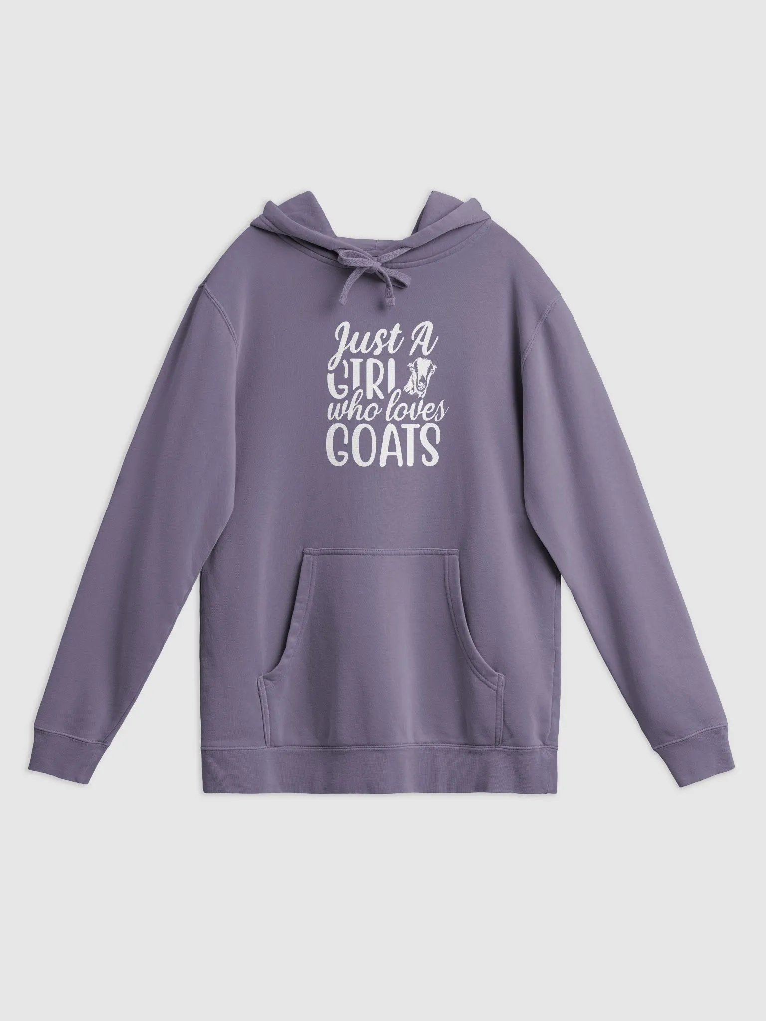 Just a Girl that Loves Lamanchas Pigment Dyed Hoodie product image (10)