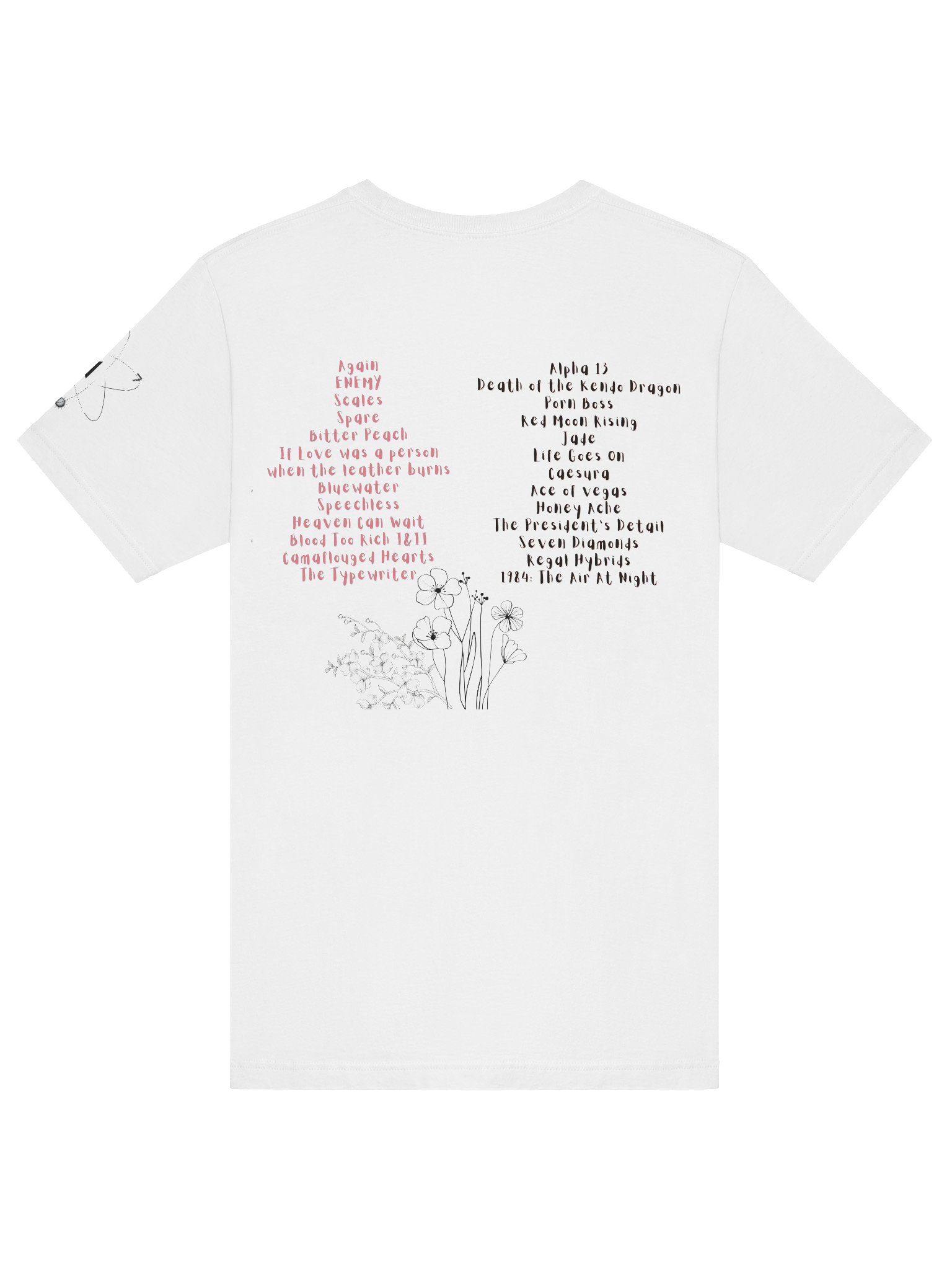 Coral Hearts & Rose-Edge Bella+Canvas Tee product image (24)