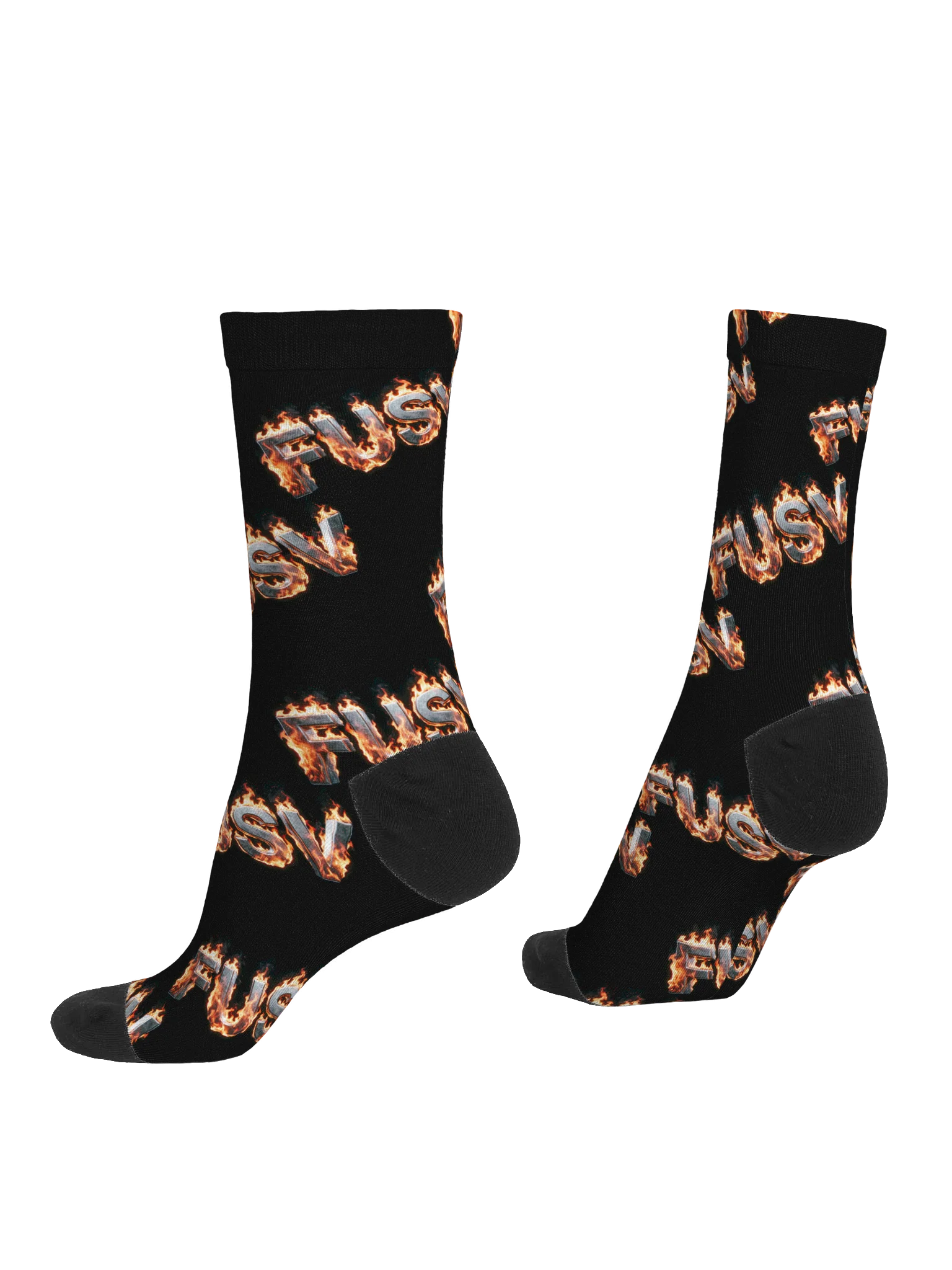 FUSV Flaming Socks Black product image (4)