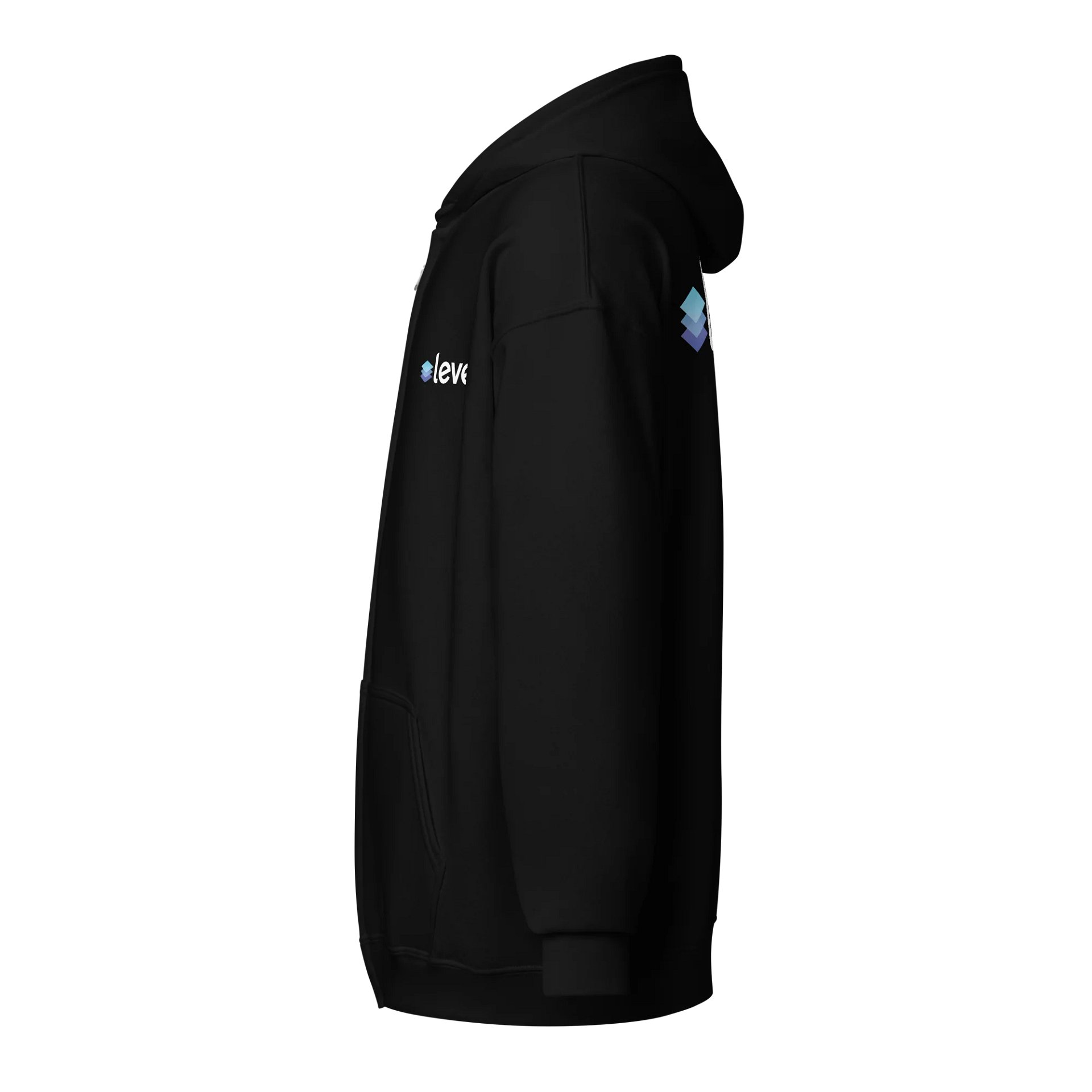 Level Zip Hoodie - Dark (Back Print) product image (3)