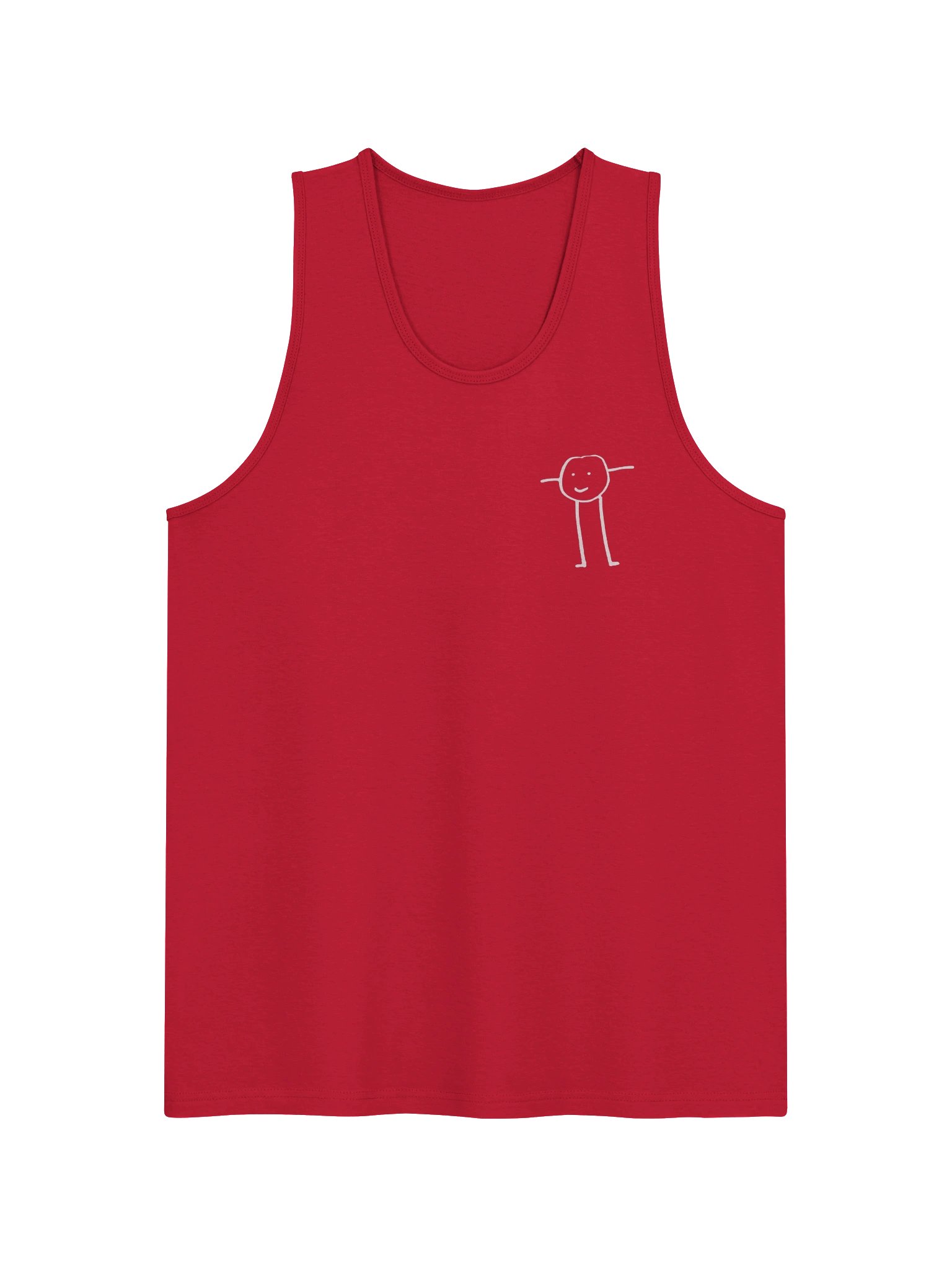 Stickman Tank Top (white print) product image (31)