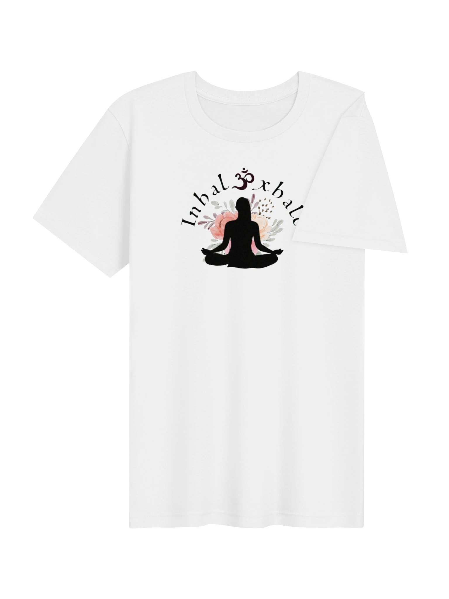 Inhale Exhale Om Meditation Floral Tee product image (4)