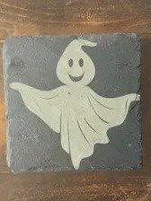Vintage Halloween Engraved Slate Coasters, Set of 4, Round or Square product image (8)