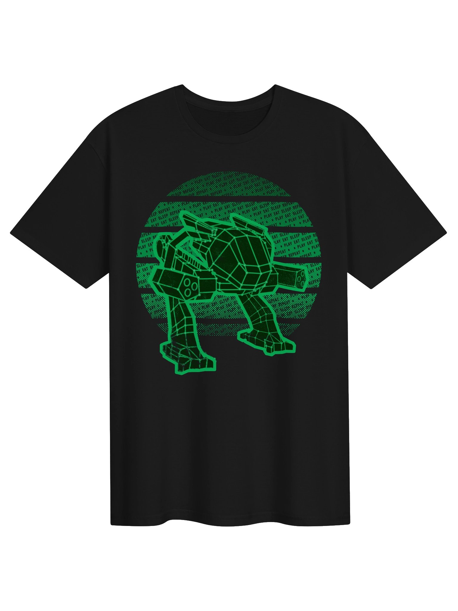 Mecha Shirt Mech Walker Robot Retro Gamer Tee product image (1)