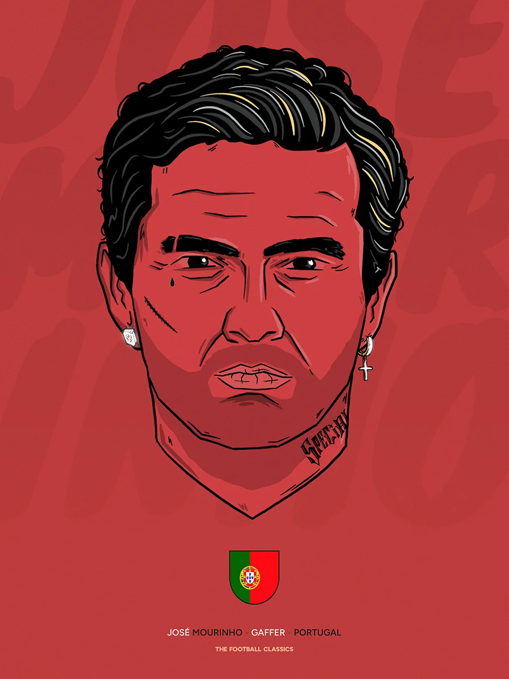 Mourinho Portrait 12" x 16" Print product image (1)
