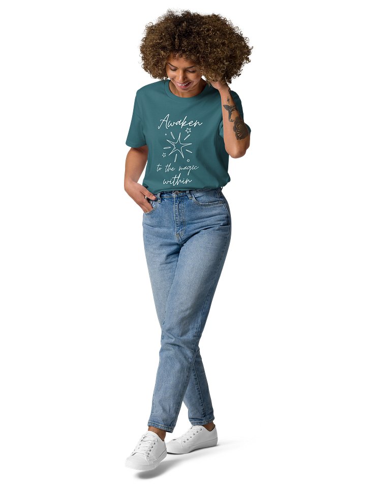 Awaken to the Magic Within: Organic Tee white lettering product image (2)