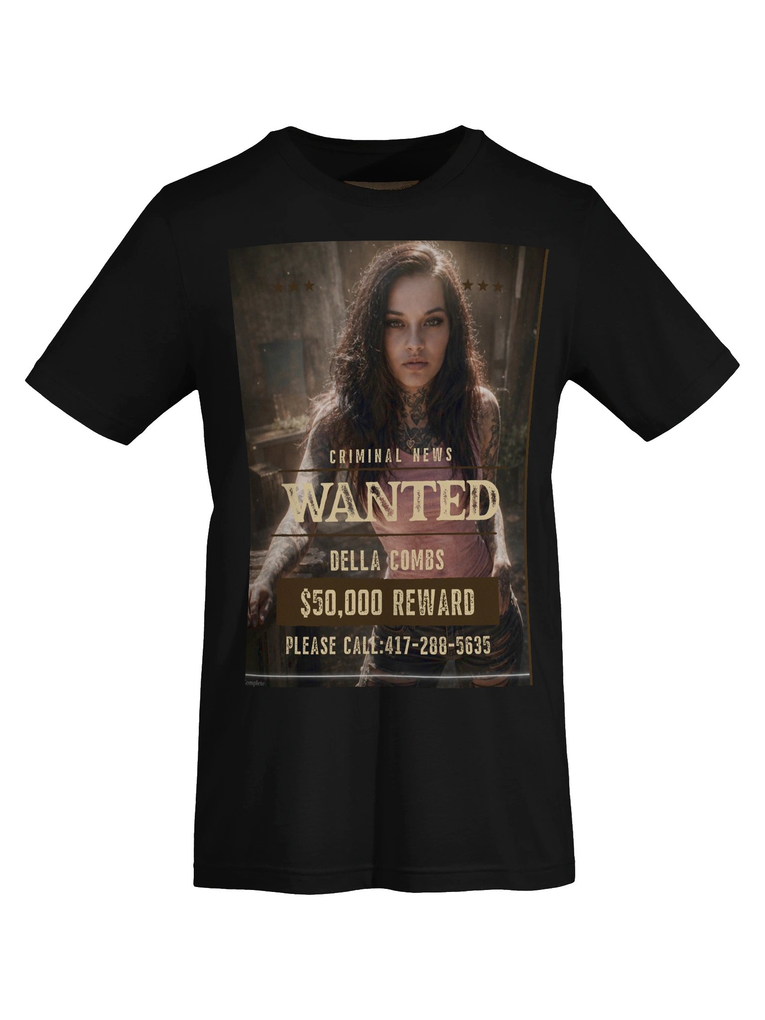Della Combs Wanted Poster Tee product image (5)