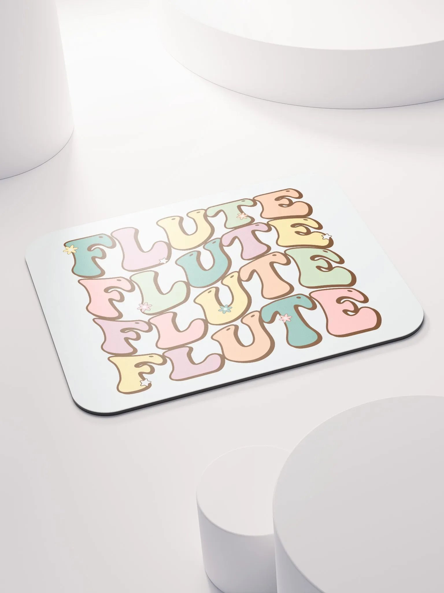 Groovy Wavy Flute Pastel Mouse Pad product image (4)
