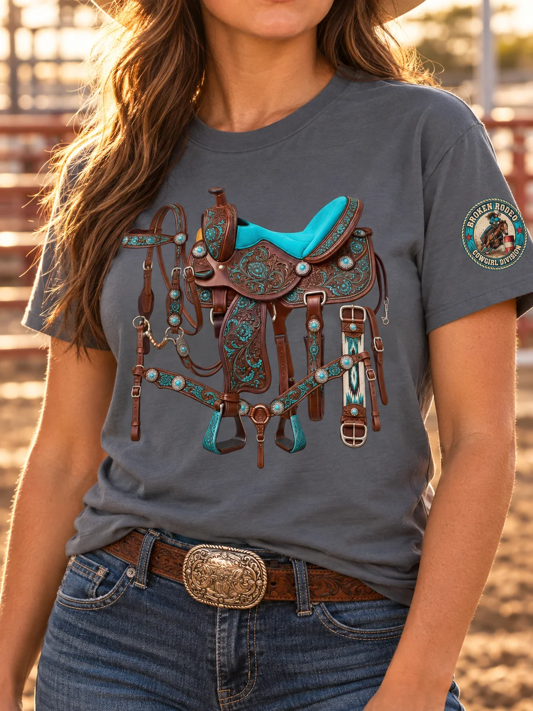 Ghost Rider Barrel Racing T-Shirt | BROKEN RODEO™ product image (128)