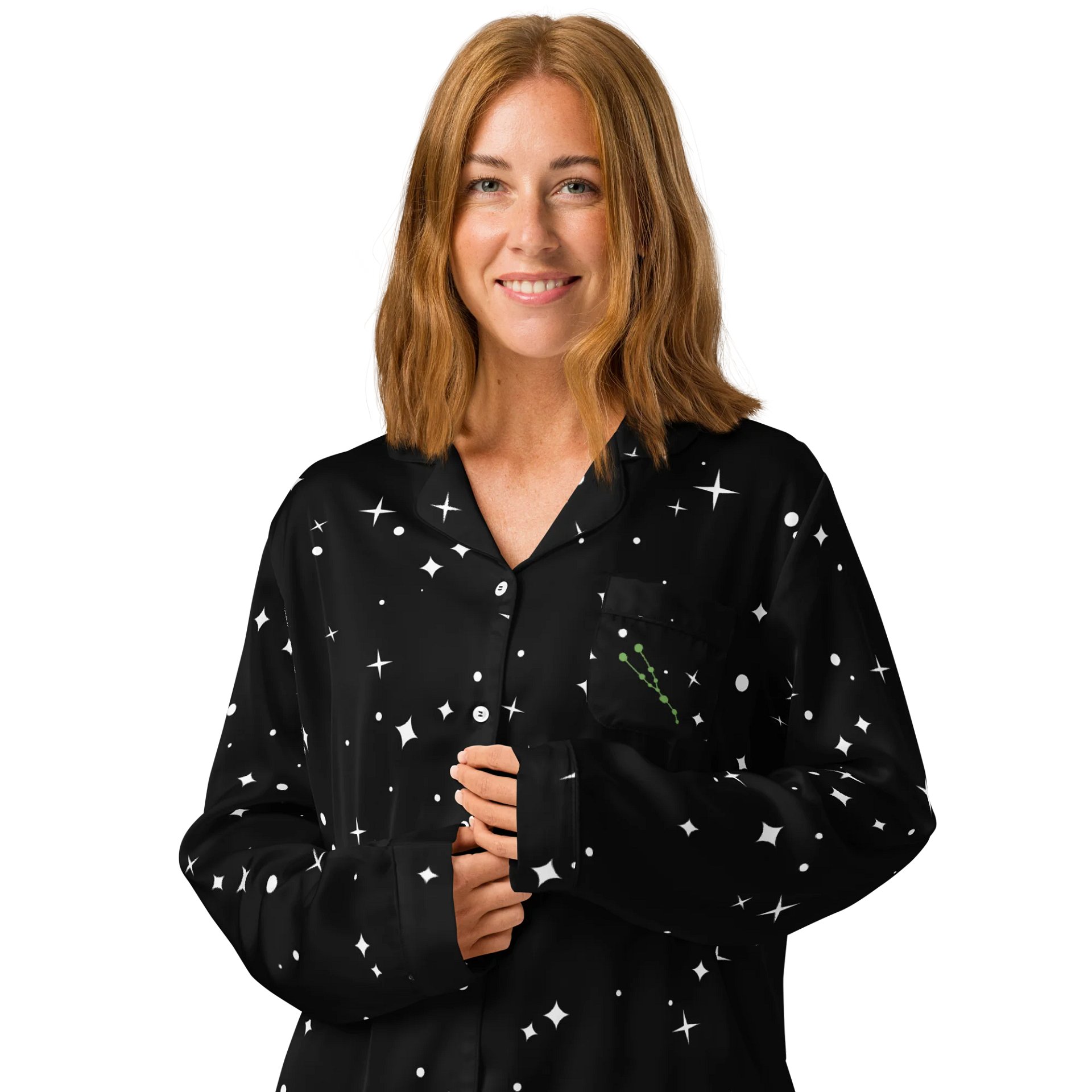 Starry Taurus Silky Women's Pajama Top product image (3)