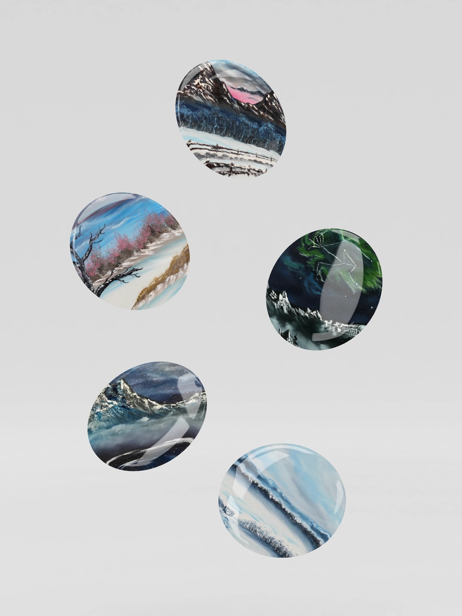 Art Button Pins - Snow Vibes product image (3)