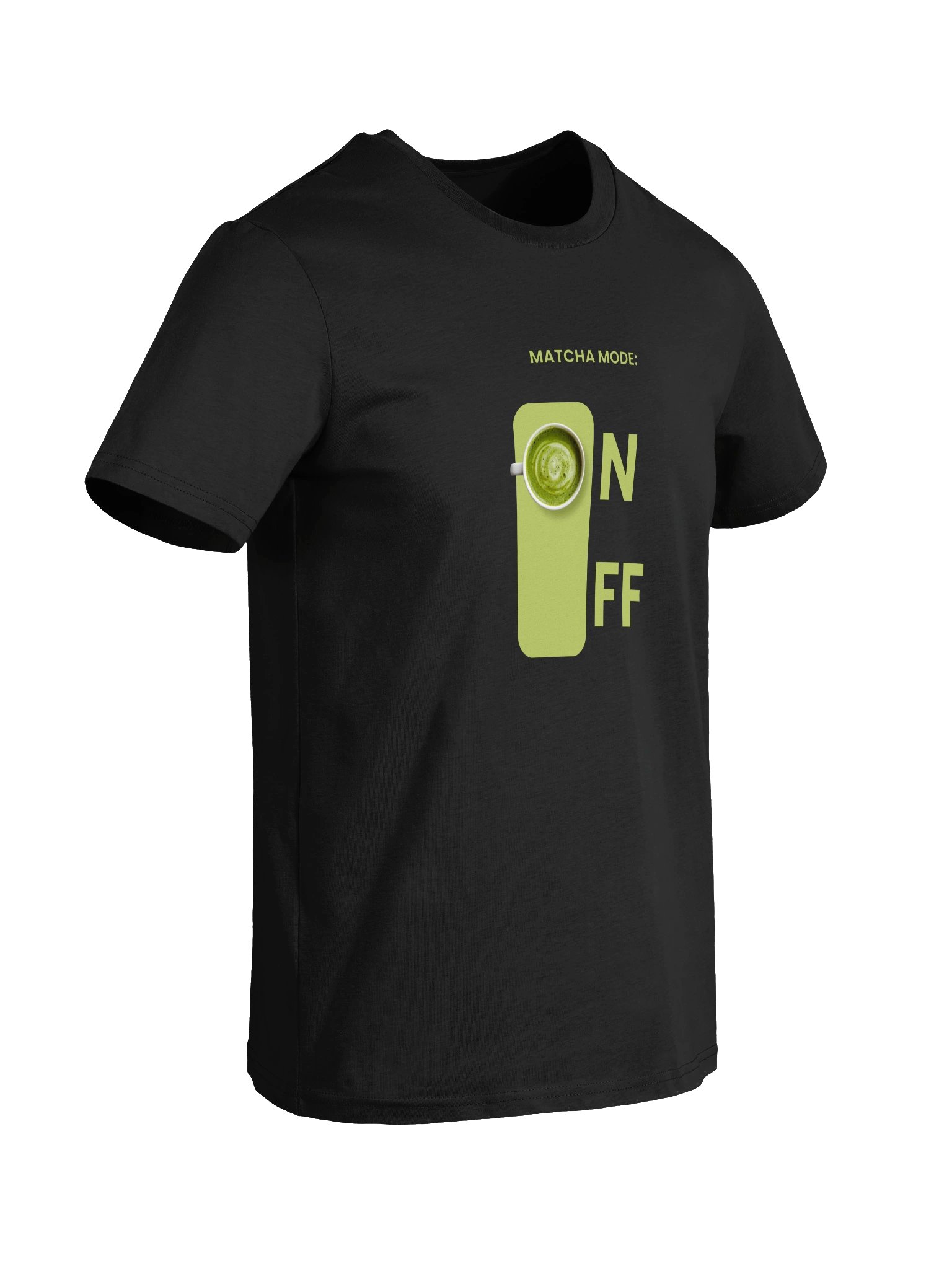 MATCHA MODE ON Graphic Women T-Shirt - Minimalist Green Tea Tee product image (9)