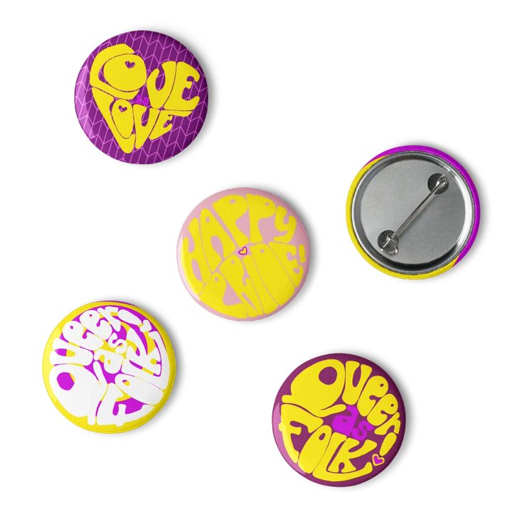 Intersex Pride pin badge set product image (1)