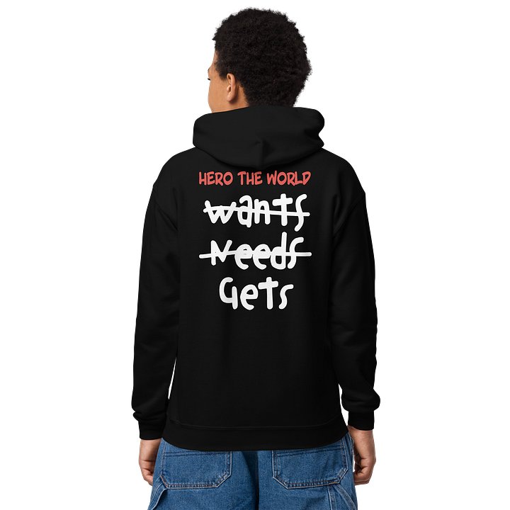 Kids' Hero The World Gets Hoodie product image (1)