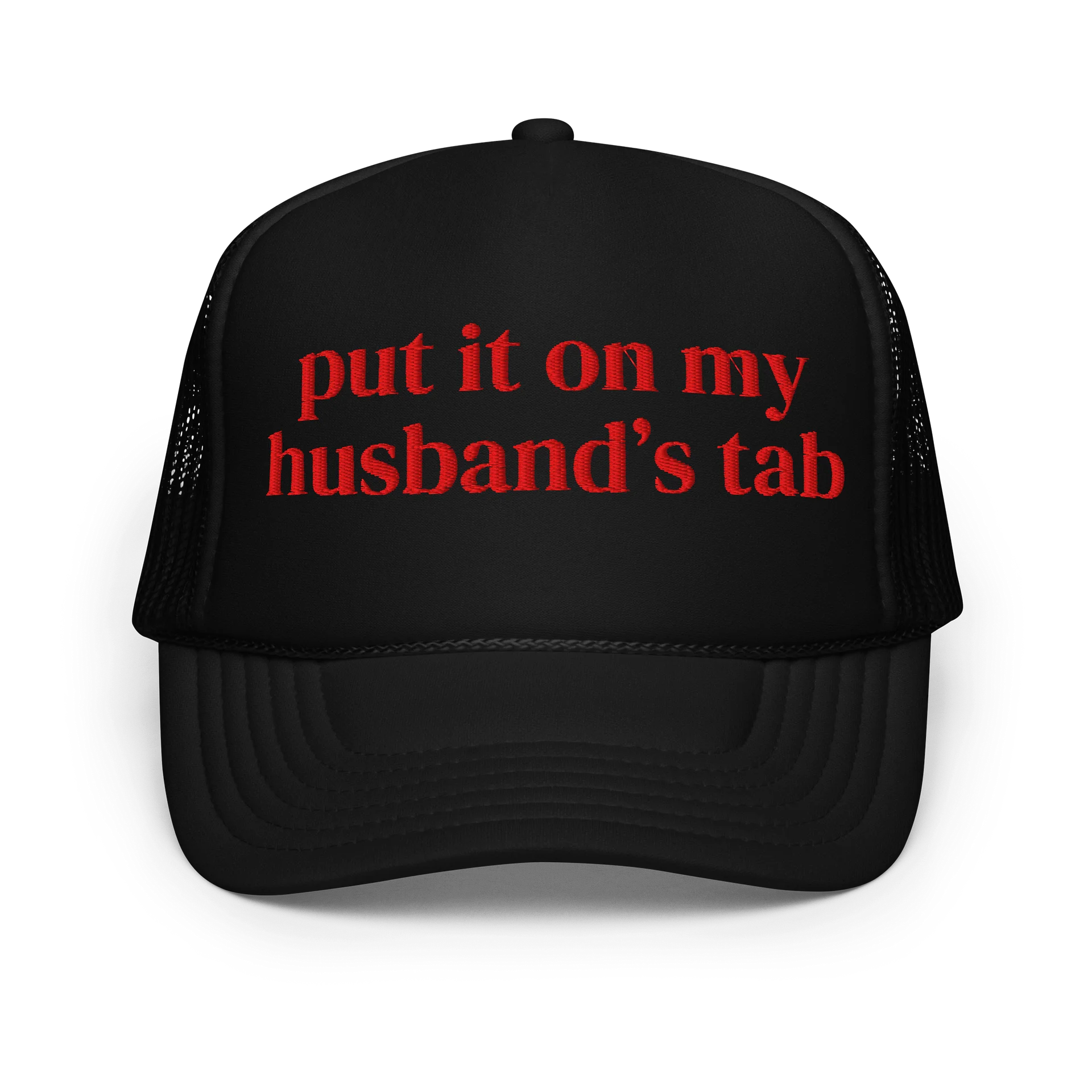 Put it on my husband's tab Trucker Hat product image (1)