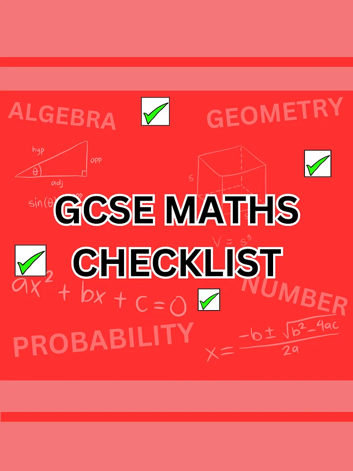 GCSE Maths Checklist (120+ Topics) | Revision Made Easy product image (1)
