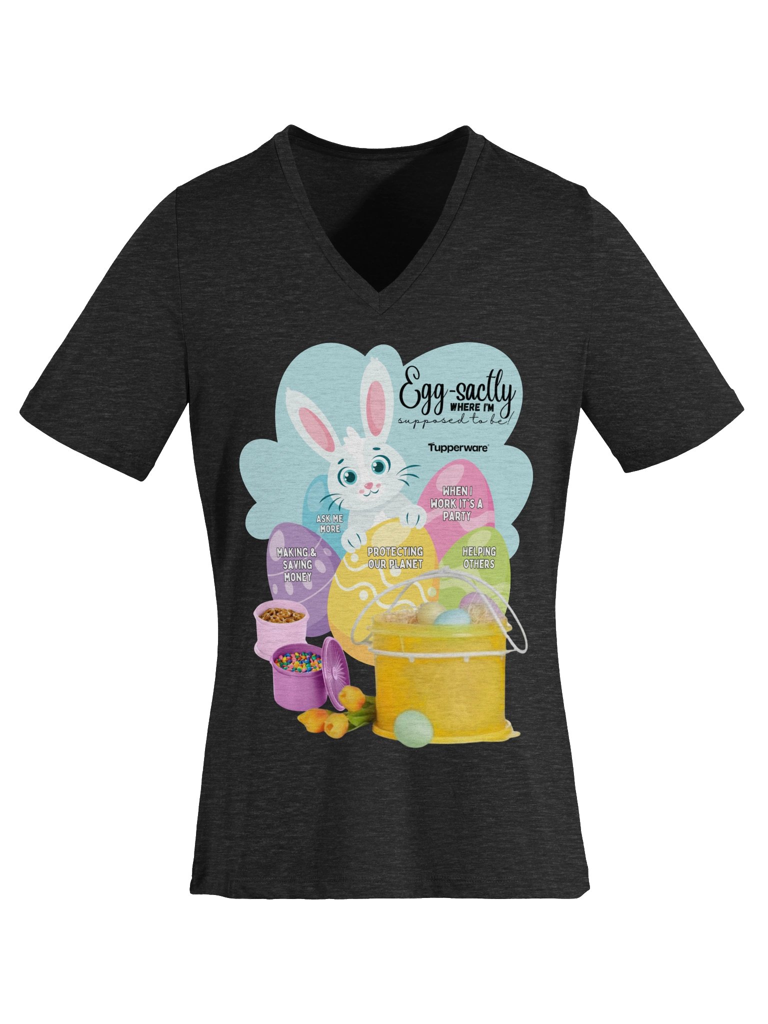 Tupperware Easter V-Neck Tee product image (29)