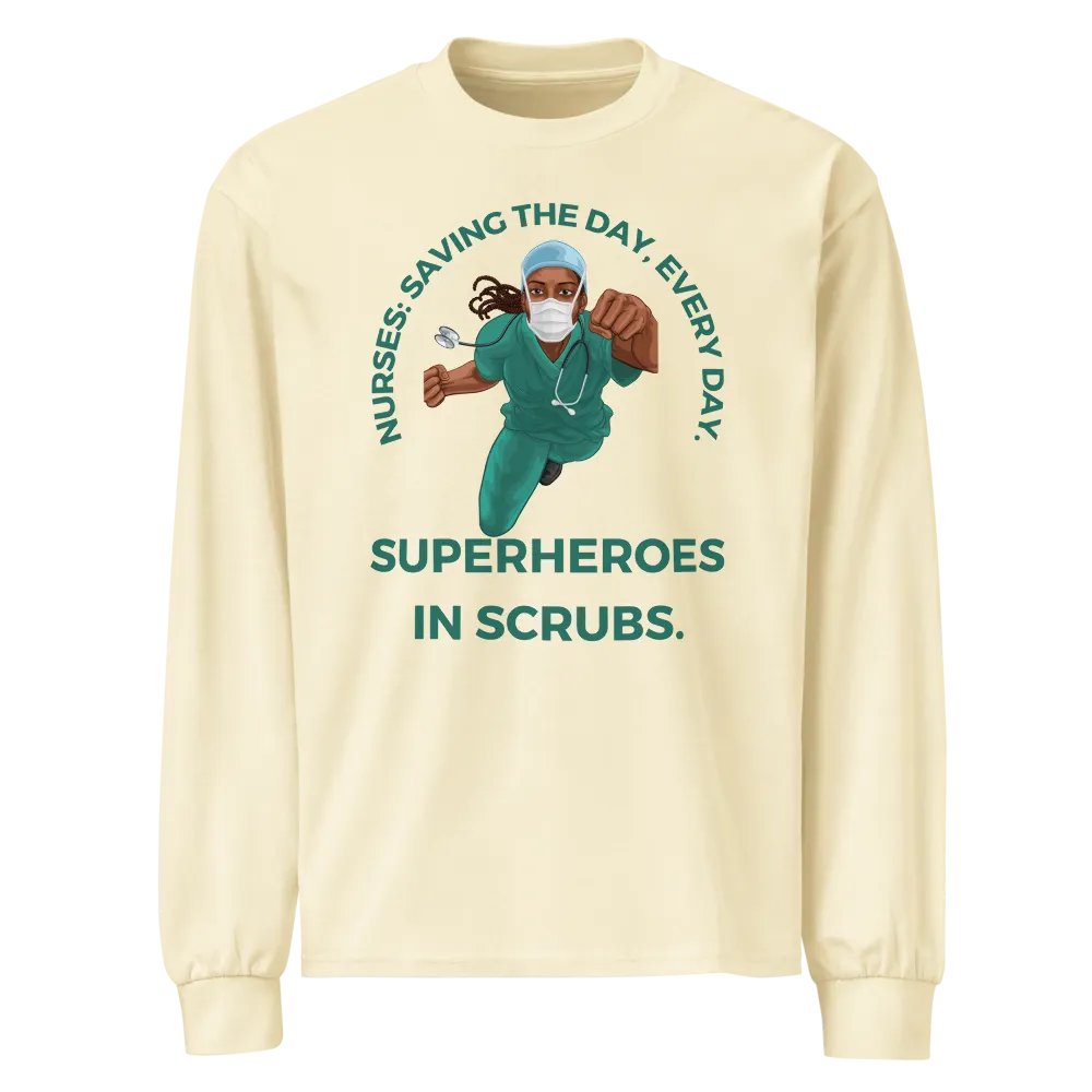 Superhero Nurse Long Sleeve Shirt product image (1)