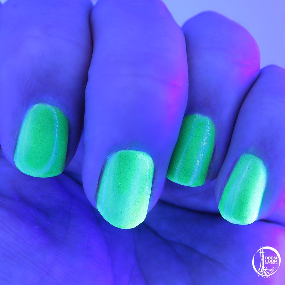 PRIMAL GREEN - Neon Green Jelly Magnetic Sparkle Polish product image (2)