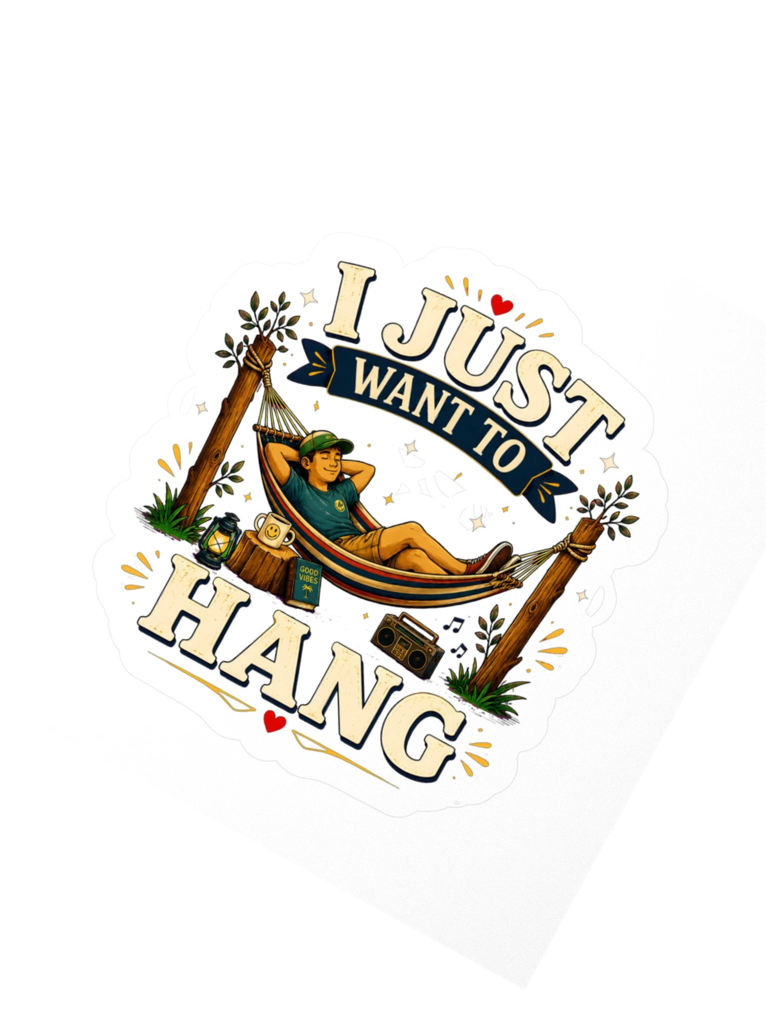 I Just Want To Hang Sticker product image (2)
