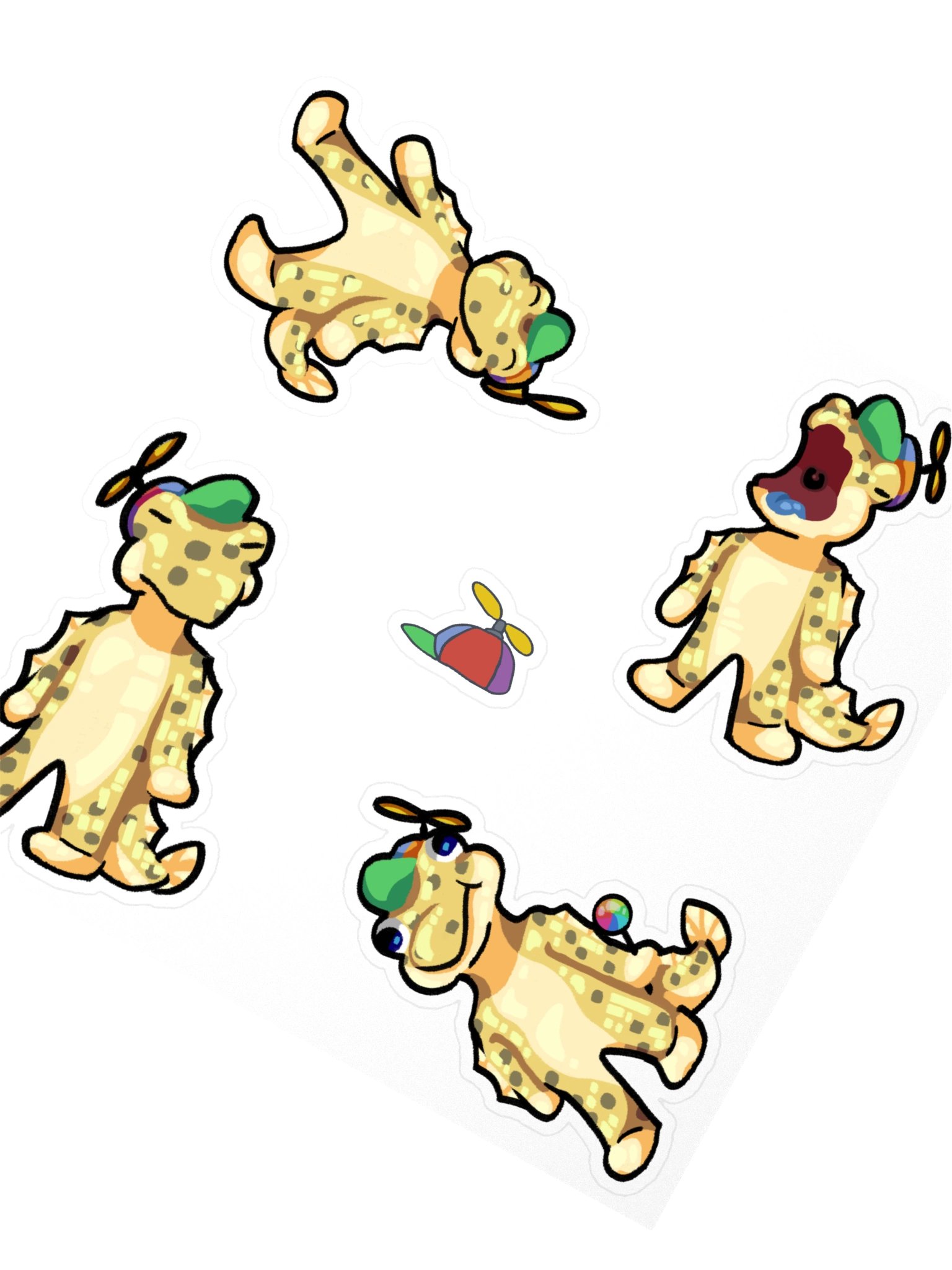 Baby Yellow Skipper Kiss Cut Sticker Sheet product image (2)