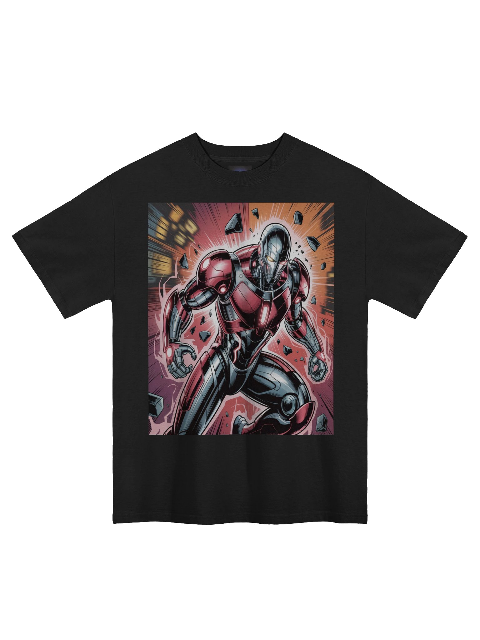 Plasma Rampage: Ultron Oversized Faded T-Shirt product image (3)