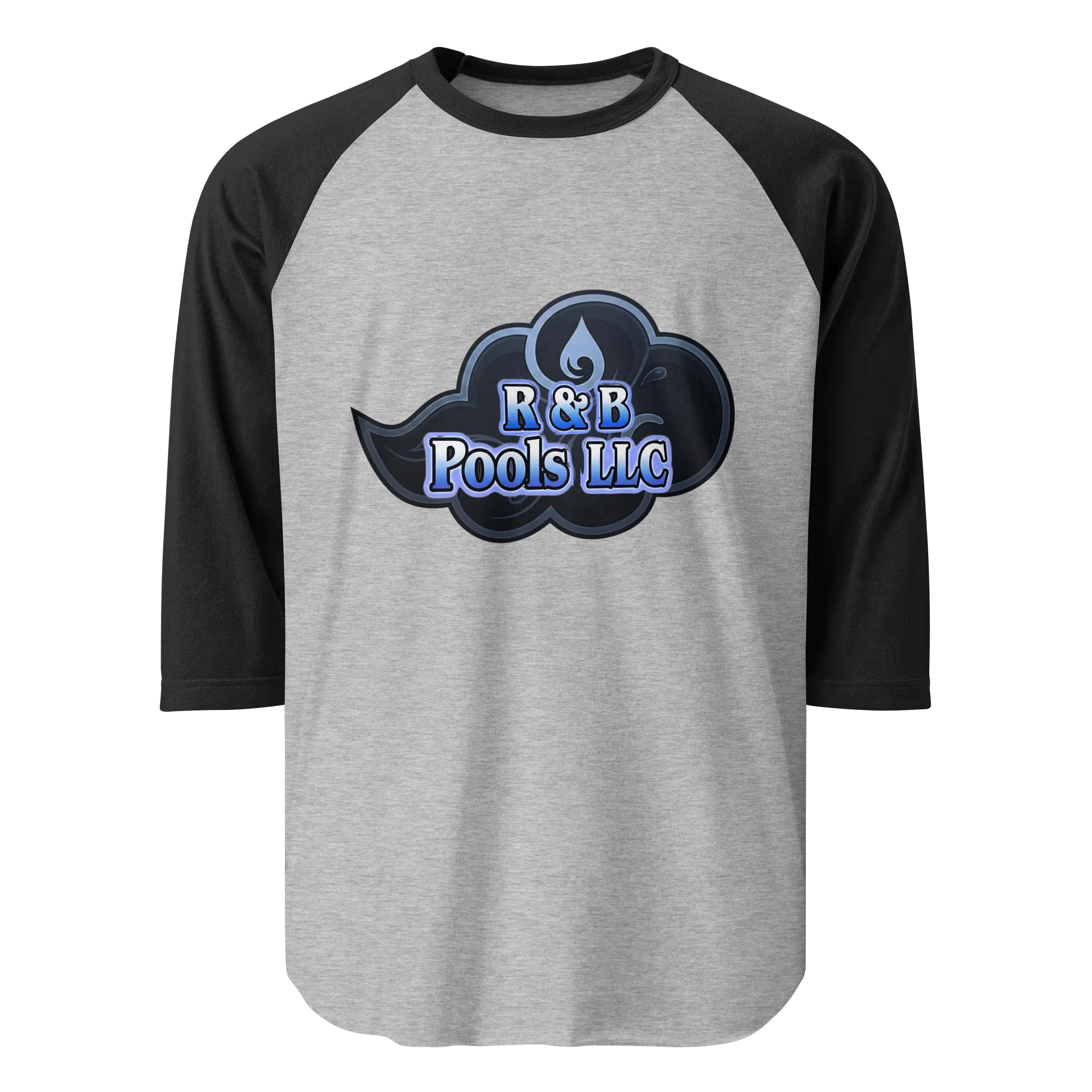 R&B Pools Cloud Logo Raglan Tee product image (1)