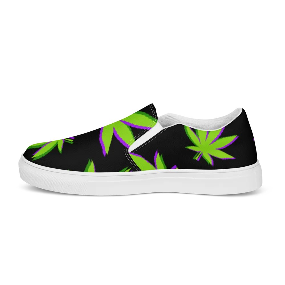 Weed Leafy Men Slip-On Shoes product image (10)