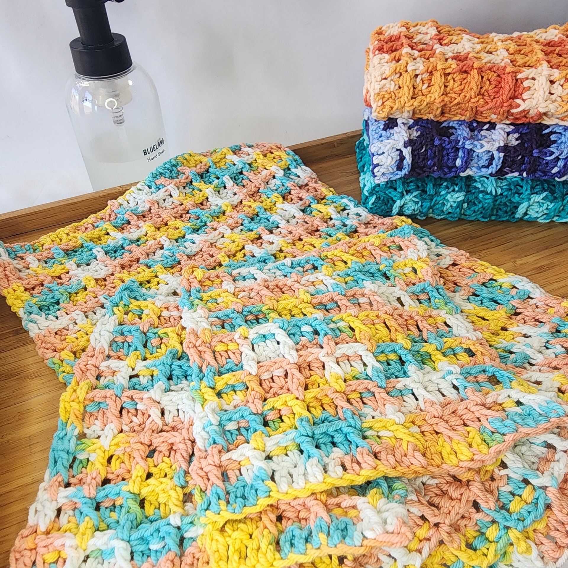 Crochet Cotton Dish Towel Set: Limited Edition Spring Kitchen Decor product image (6)