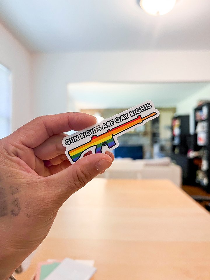 Gun Rights are Gay Rights Sticker product image (2)
