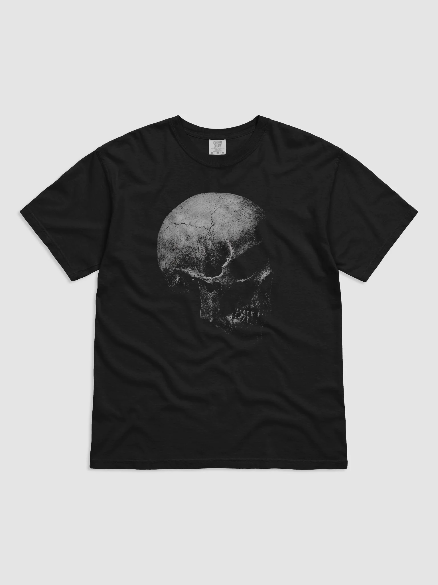 Cracked Skull Black Short-Sleeve Graphic T-Shirt product image (1)