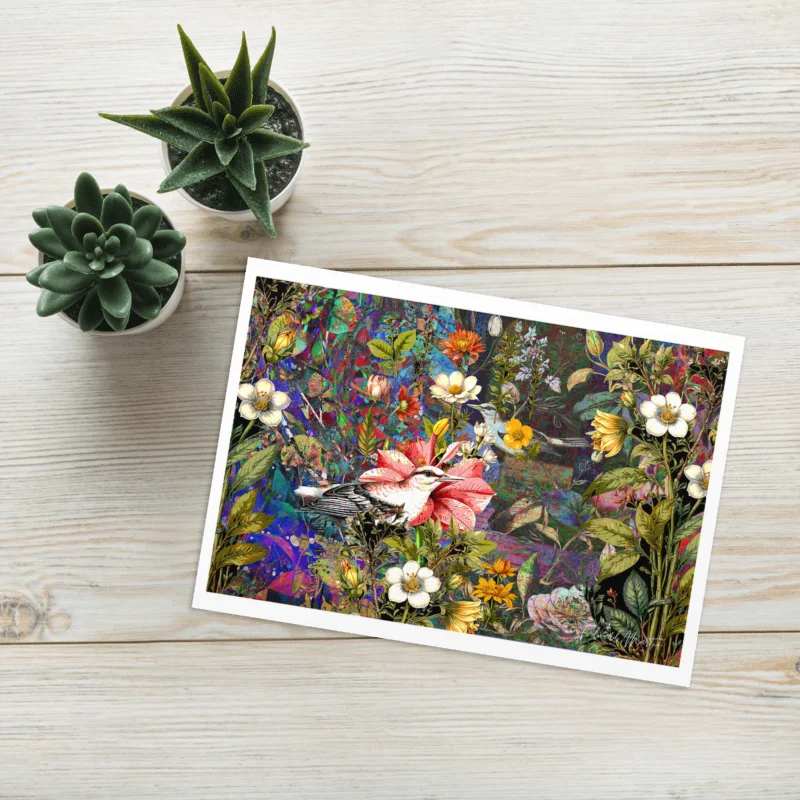 Garden of Colorful Secrets by Edward Martin Card product image (2)
