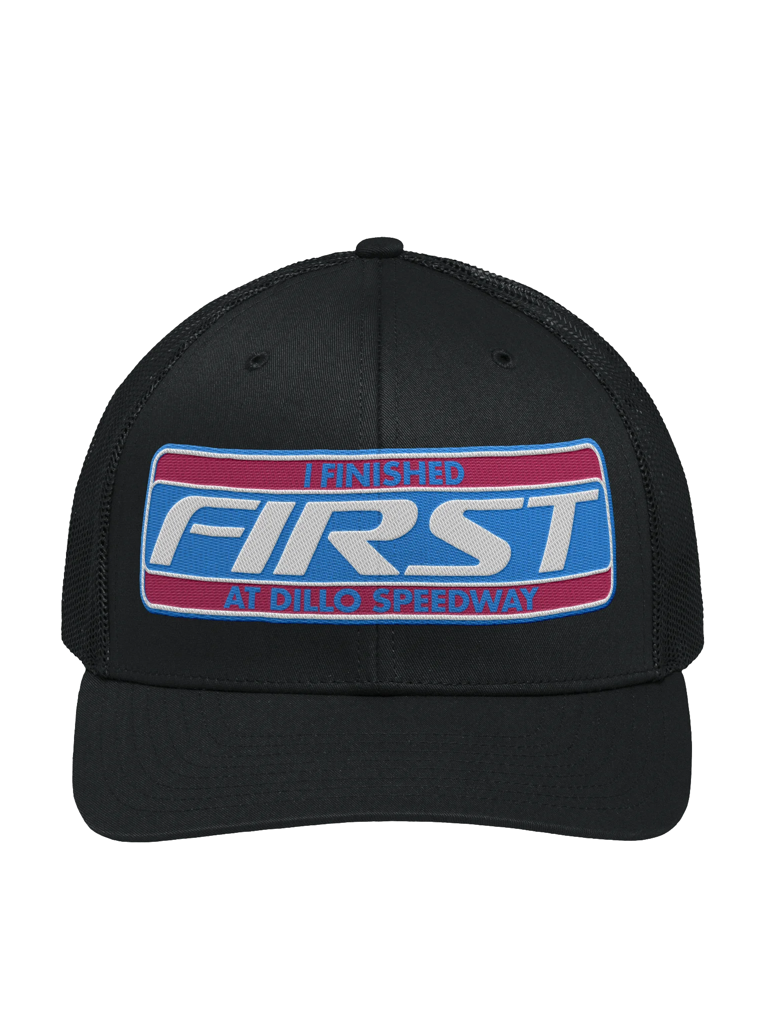 I Finished First at Dillo Speedway Trucker Hat (Mayfest Productions Member) product image (1)