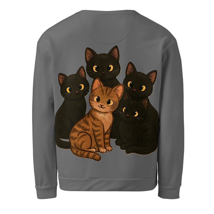 Cat Grey All-Over Sweatshirt product image (2)