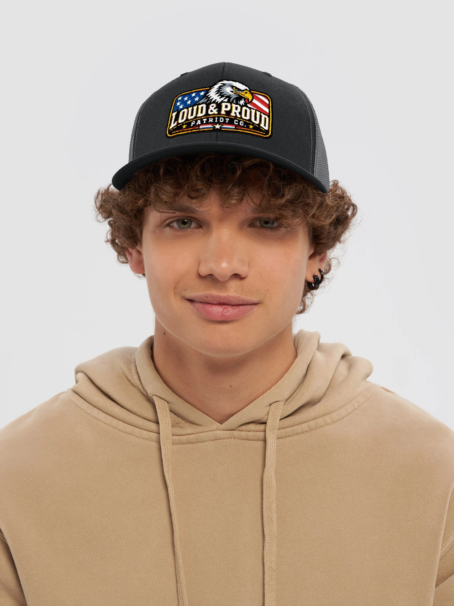 Loud & Proud Patriot Co. – American Grit Embroidered Richardson 112 Trucker Hat product image (5)