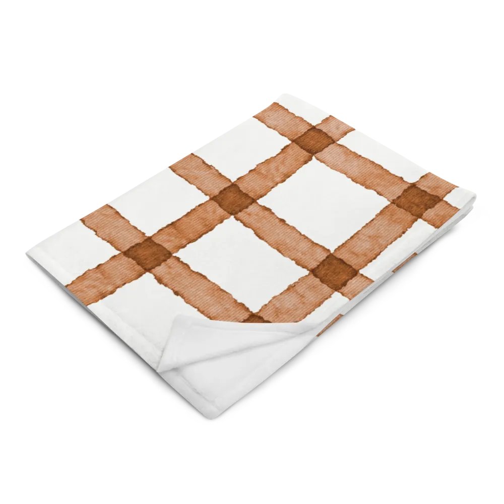 COZY GINGHAM CINNAMON BLANKET IN TWO SIZES product image (8)