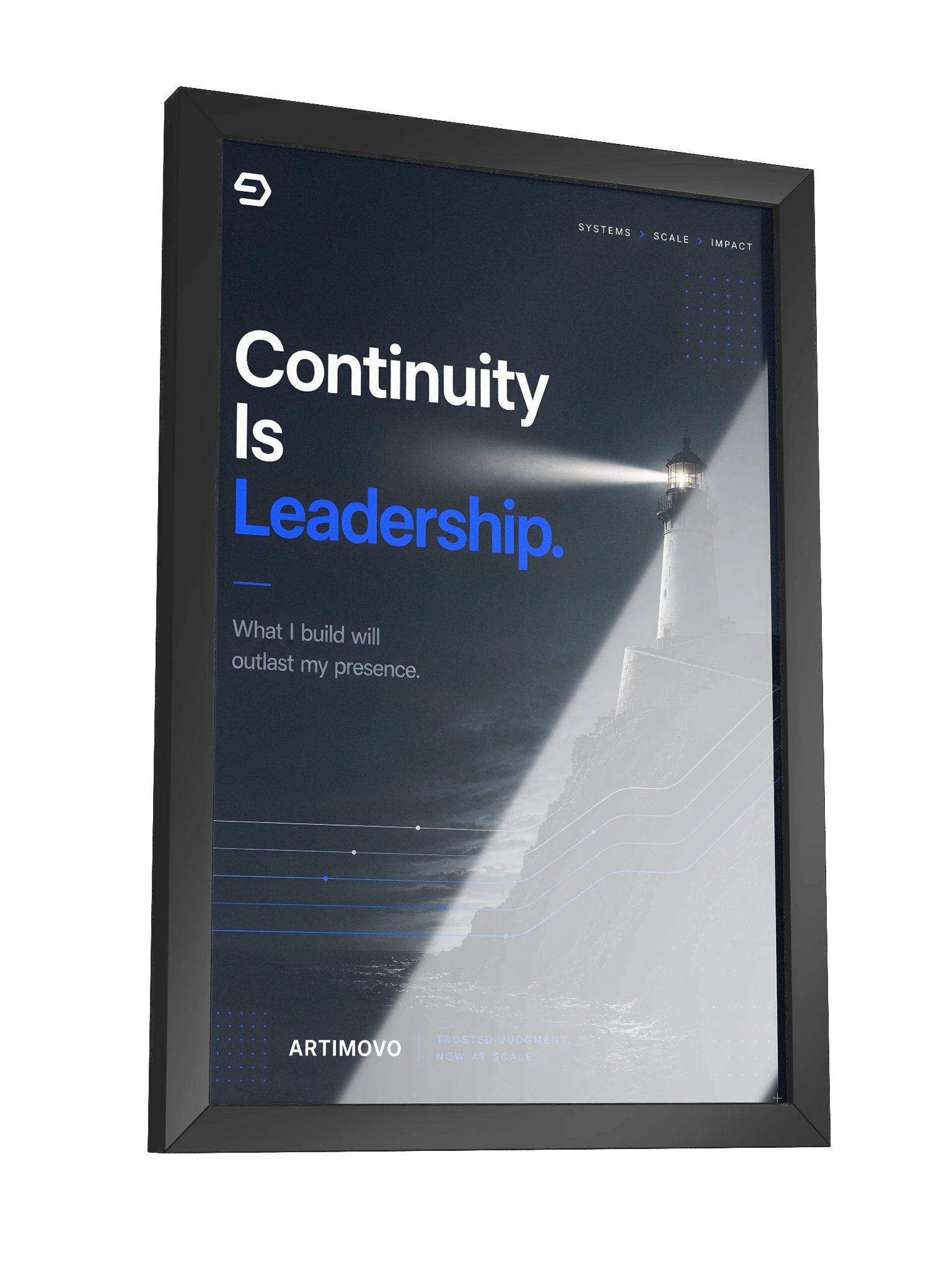 Continuity Is Leadership — Framed Leadership Print product image (8)