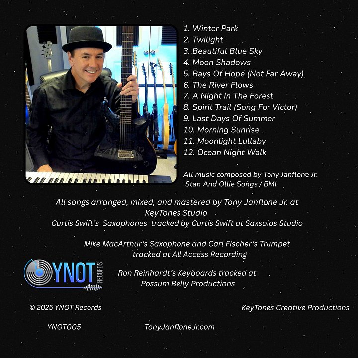 Tony Janflone Jr. - Tone Poems: To Chill By in a Sometimes Stressful World, Volume 1 CD product image (2)