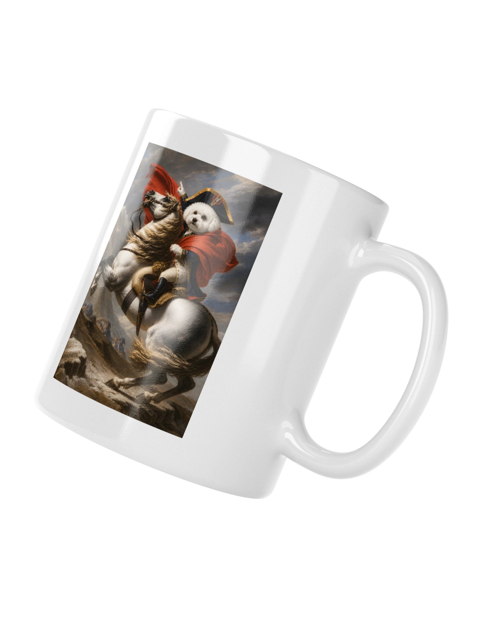 Bichon Napoleon Crossing the Alps Mug product image (4)
