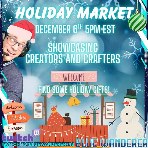 Support small business for the Holidays and buy from your favorite streamers/creators! 

#smallbusinesssaturday #holidayshopp...