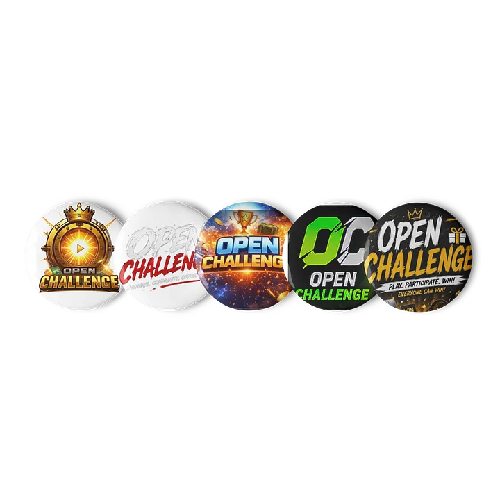 Open Challenge Crown Play Button Pins product image (1)