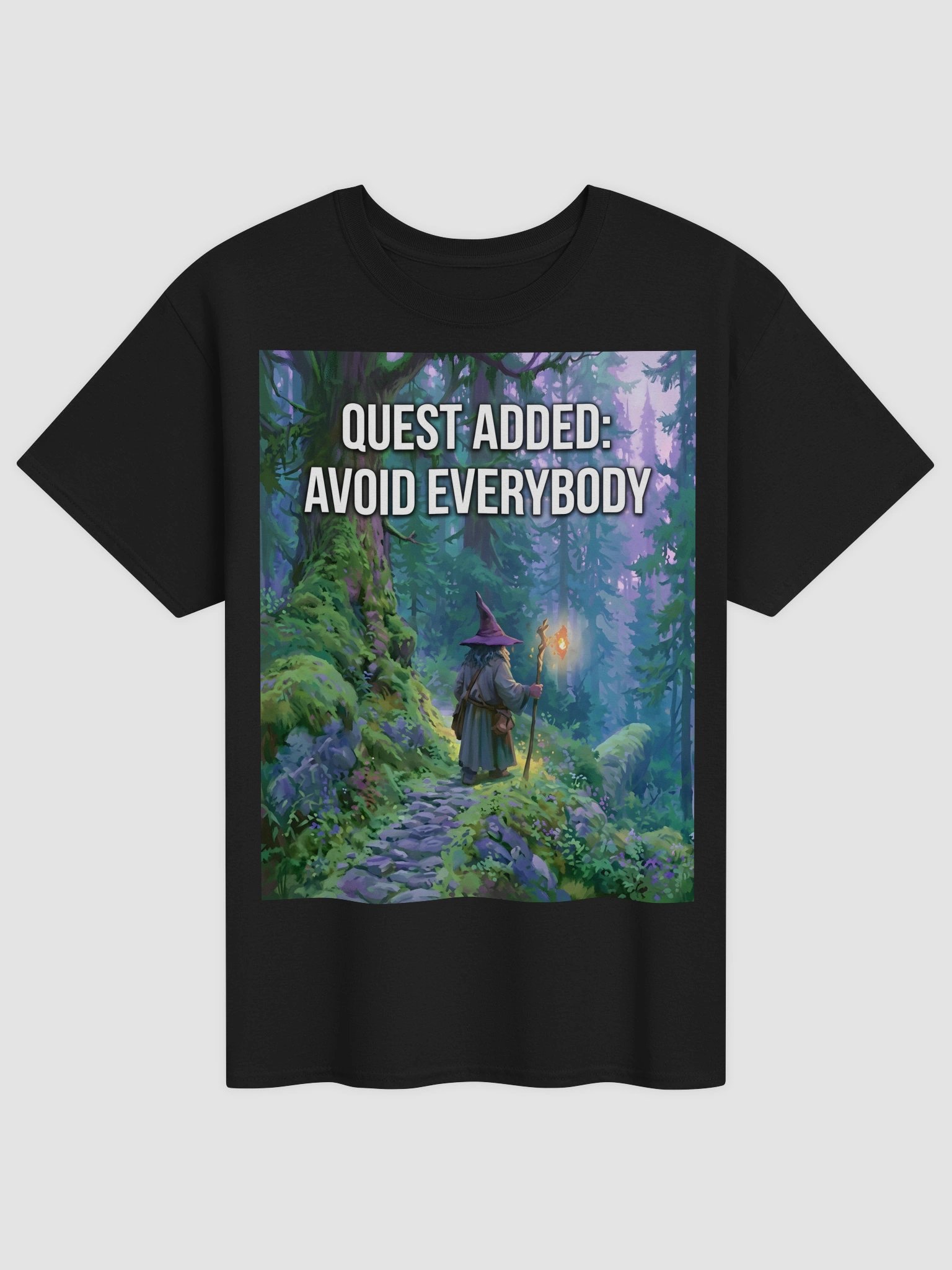 Wizard Quest Added Avoid Everybody T-Shirt product image (2)