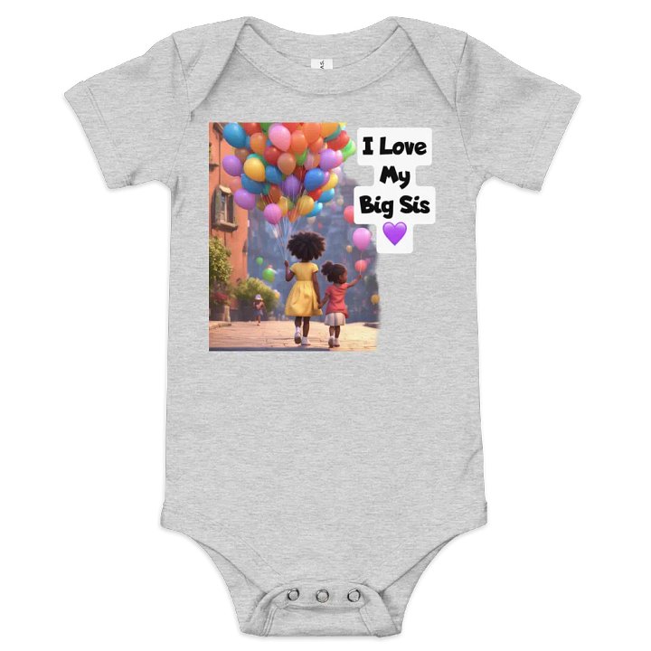 Lil Sis Love Baby Short Sleeve One Piece product image (1)