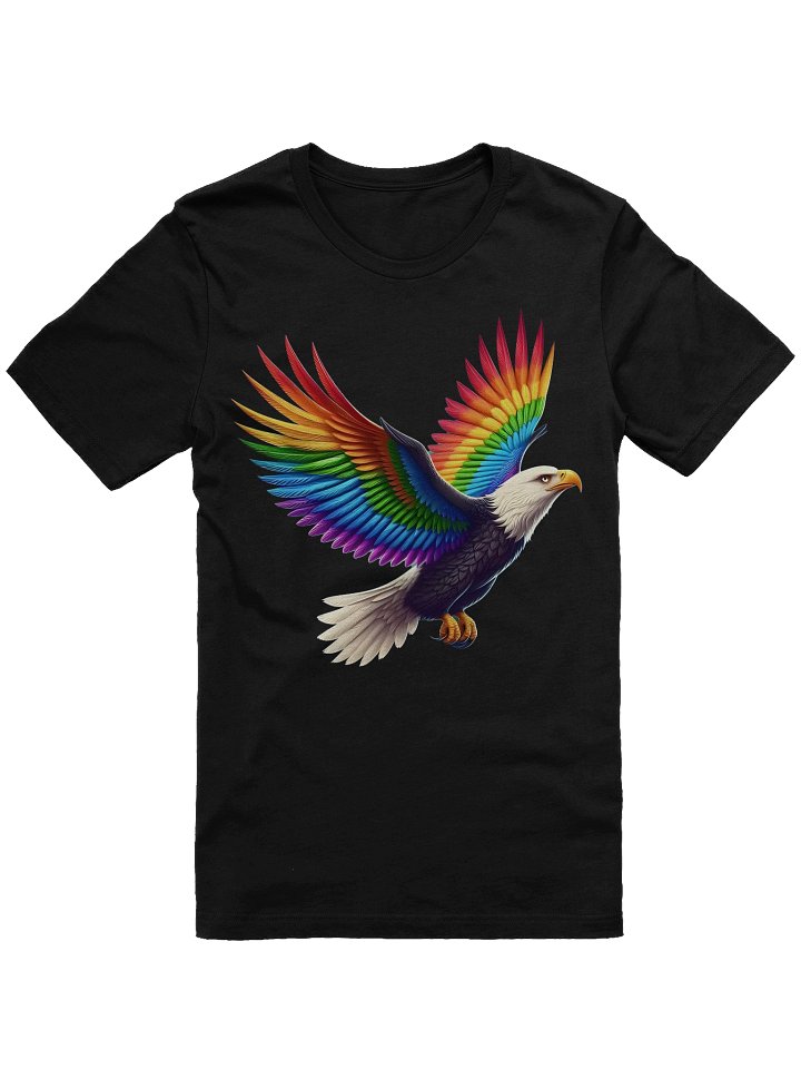 LGBTQIA+ Support Rainbow Wings Eagle T-Shirt product image (2)