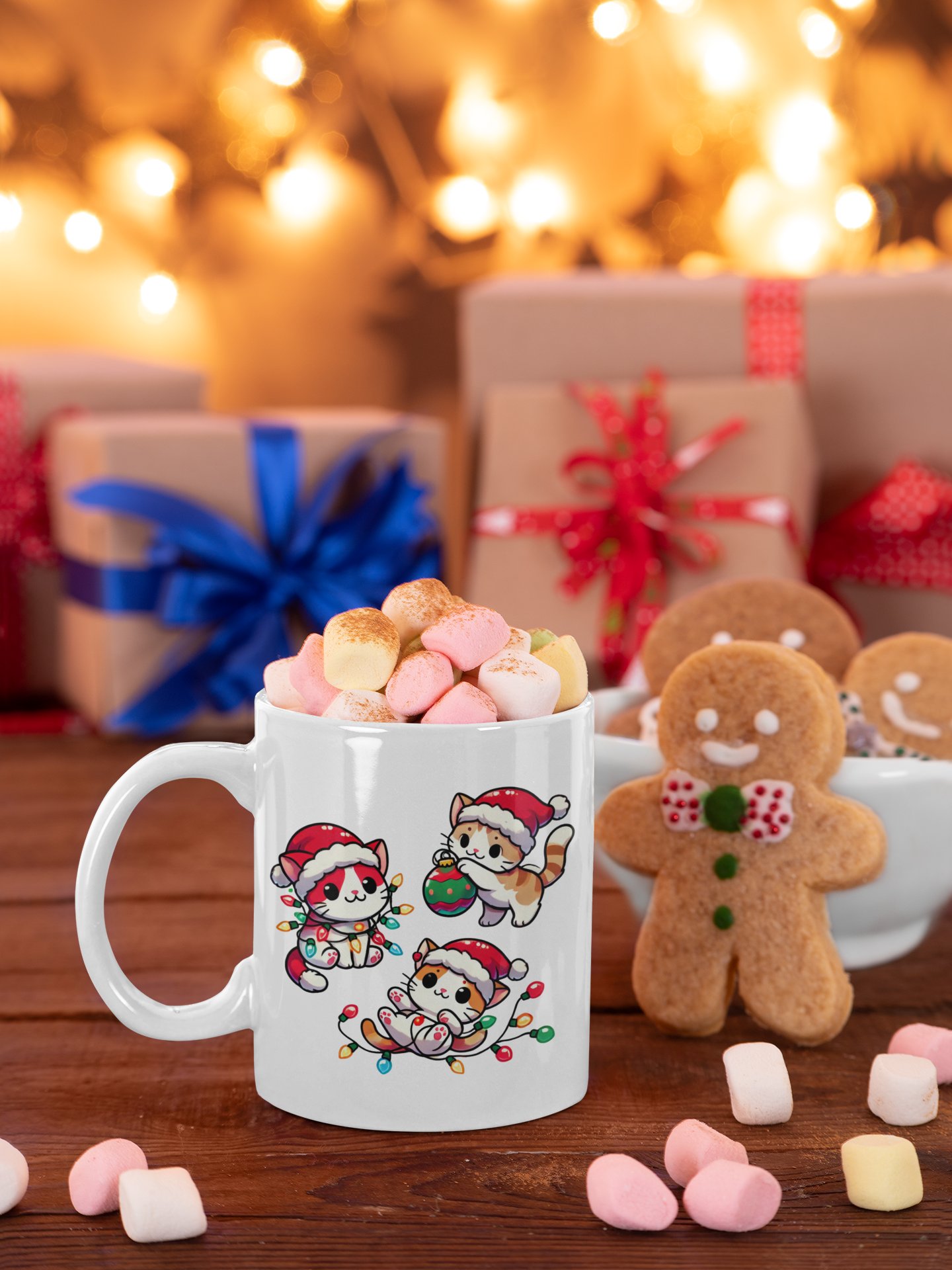 Festive Feline Friends Mug - Merry Catmas Collection product image (1)