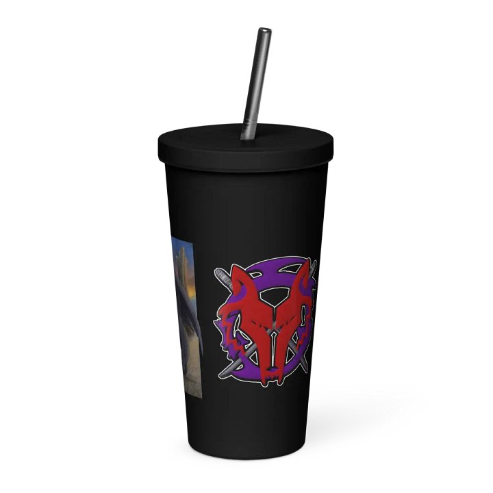 Wolvaren Stainless Tumbler w/Straw product image (1)