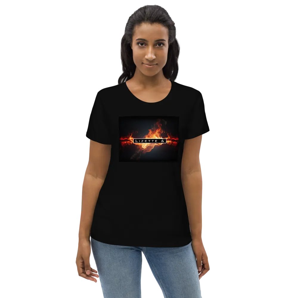 Lizette & logo on fire womens tee (EU only) product image (4)
