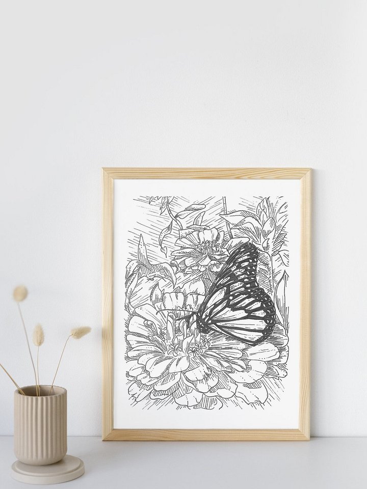 Butterfly in Ink Giclée Art Print product image (2)