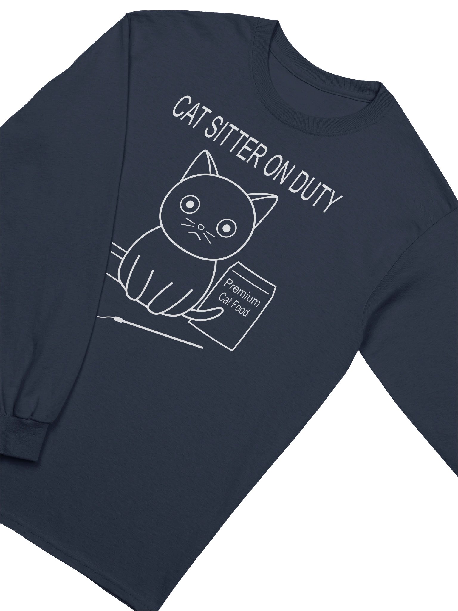 Cat Sitter on Duty - Unisex Adult Long Sleeve T-shirt product image (11)